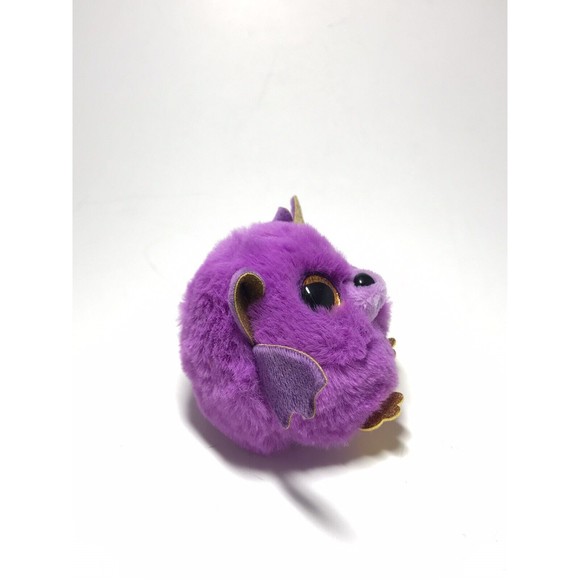 Ty Beanie Balls Puffies HASTIE the Halloween Purple Bat 4" Plush Stuffed Animal - Picture 4 of 9